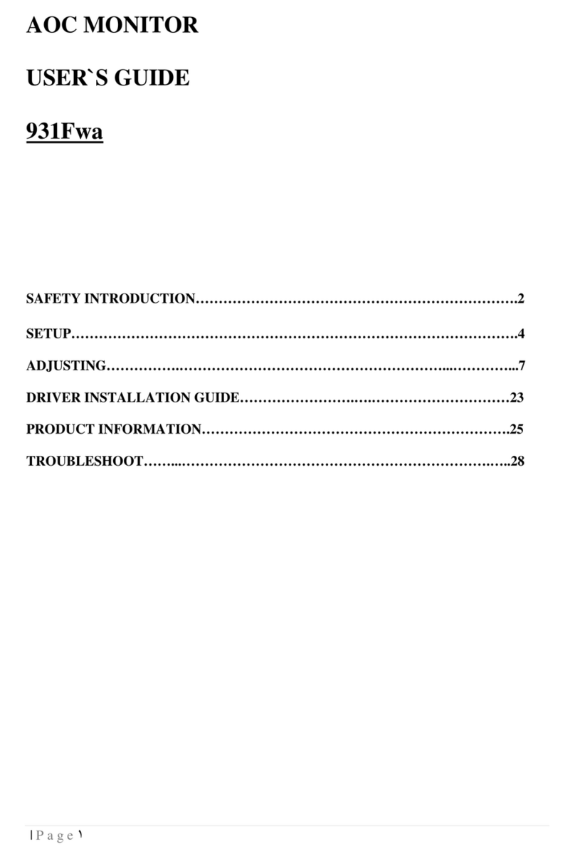 AOC 931Fwa User manual