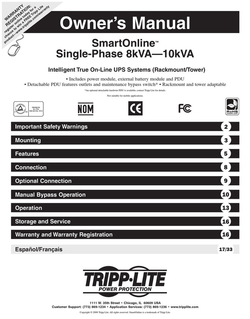 Tripp Lite SmartOnline User manual