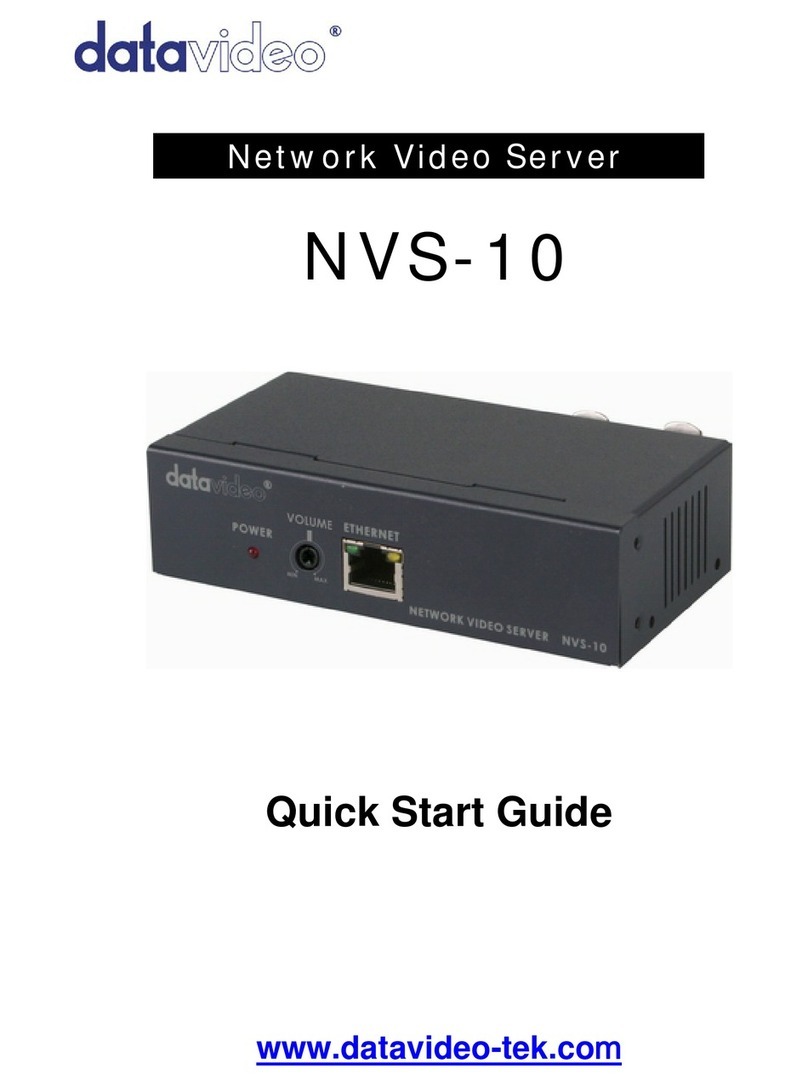 Data Video NVS-10 quick start guide