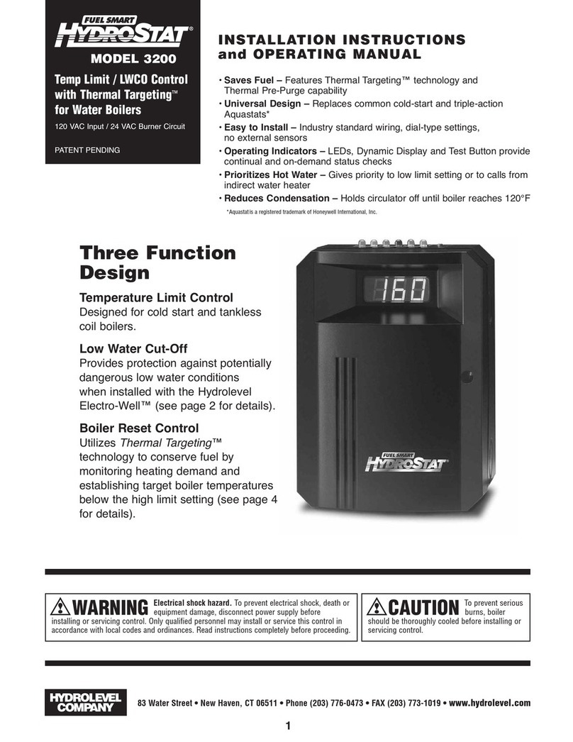 Hydrolevel Company Fuel Smart HydroStat 3200 Parts list manual