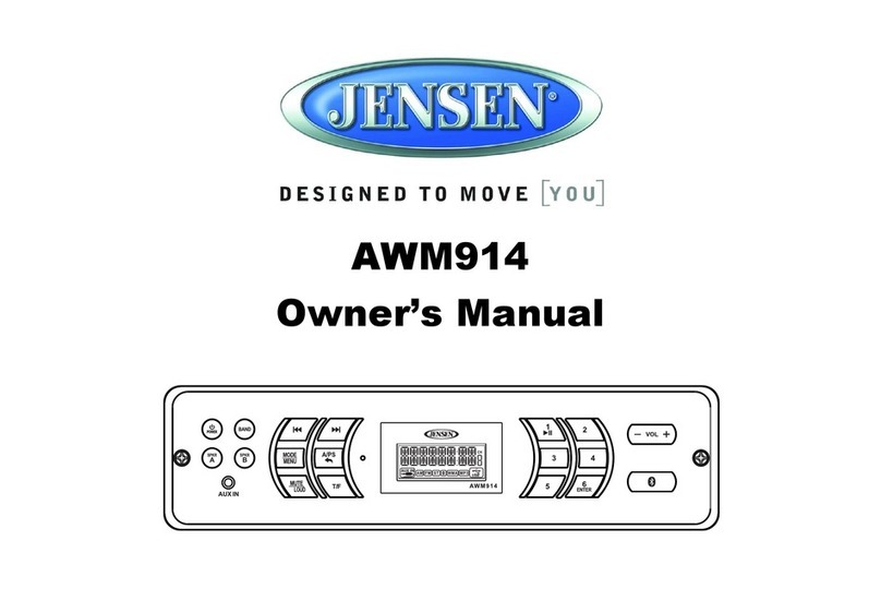 Jensen AWM914 owner's manual