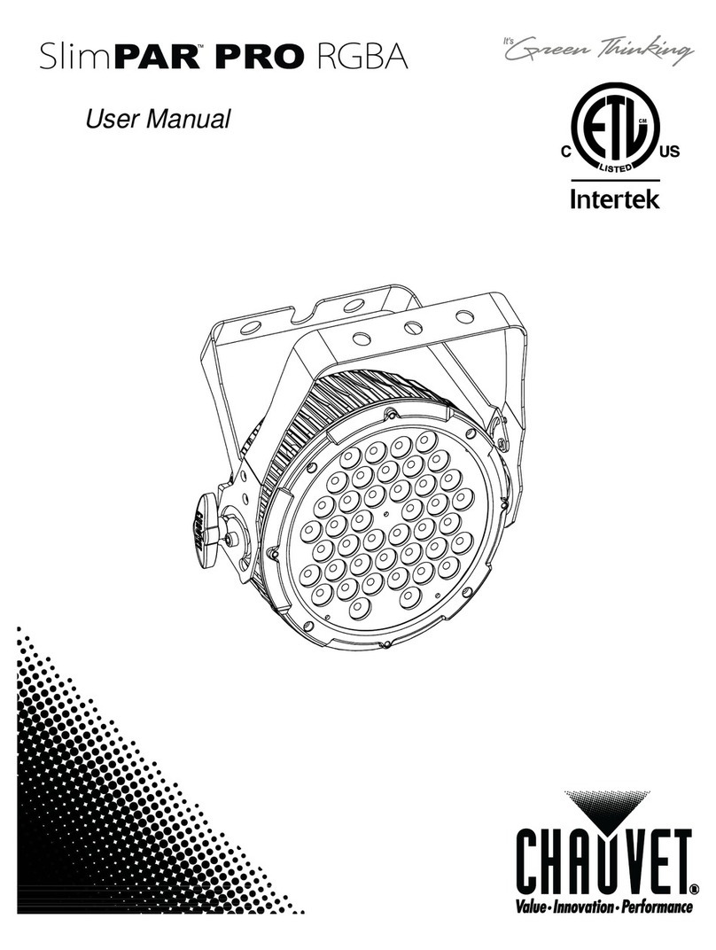 Chauvet SlimPAR PRO RGBA user manual