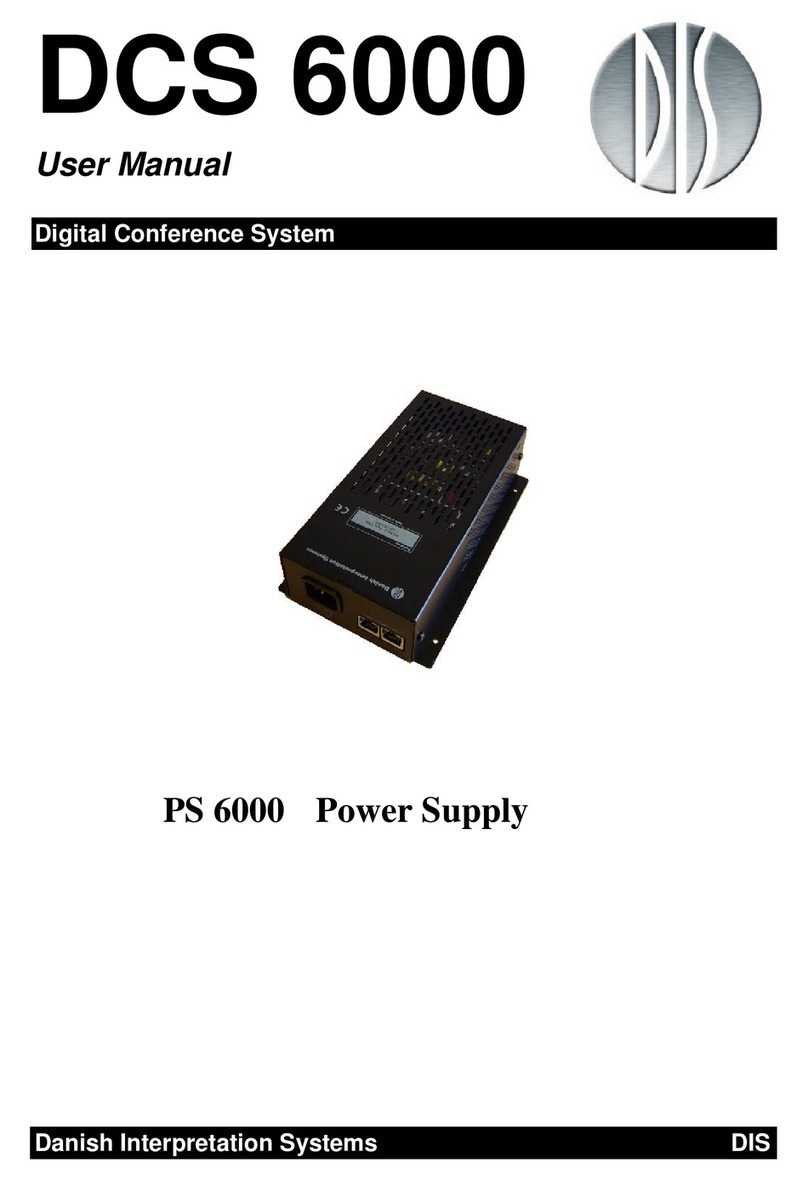 Danish Interpretation Systems DCS 6000 user manual