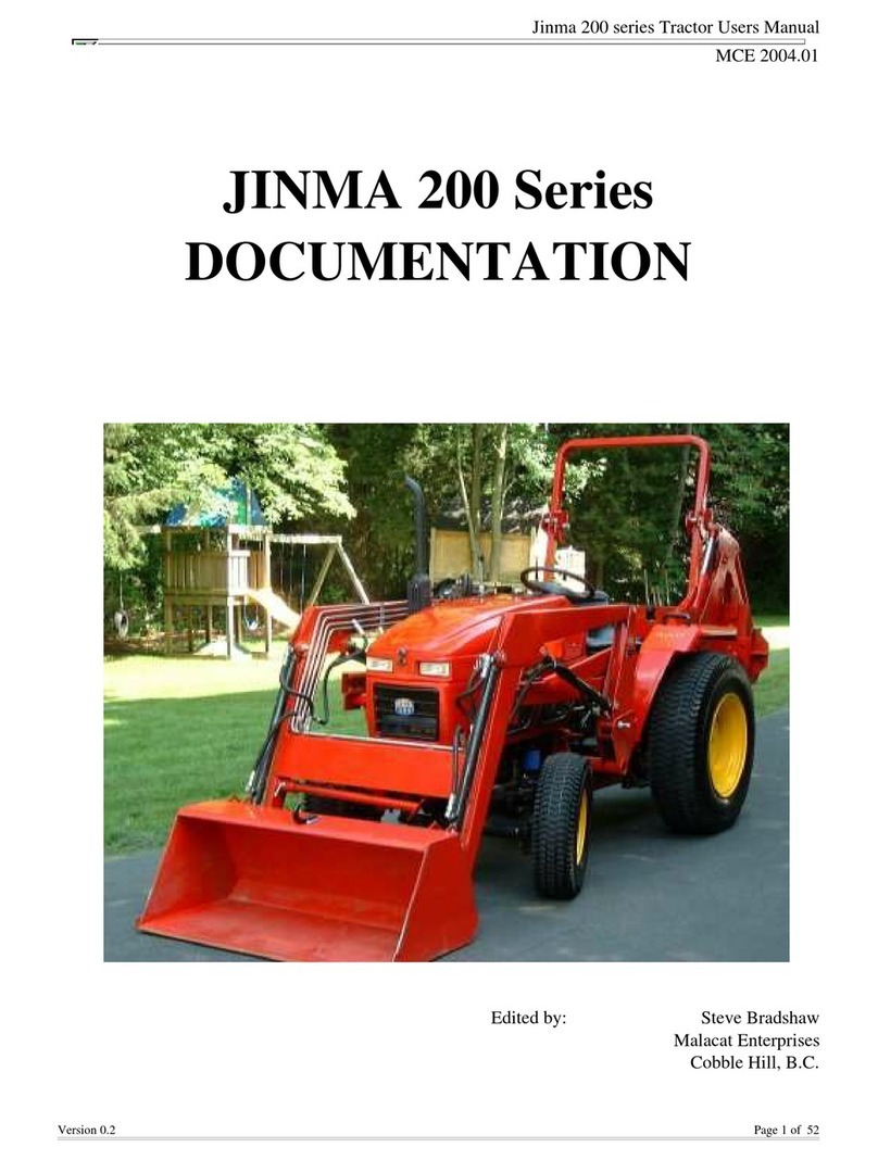 Yancheng Tractor Factory Jinma 200 Series user manual
