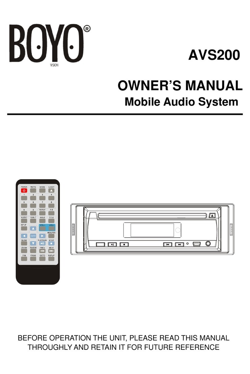 Boyo AVS200 owner's manual