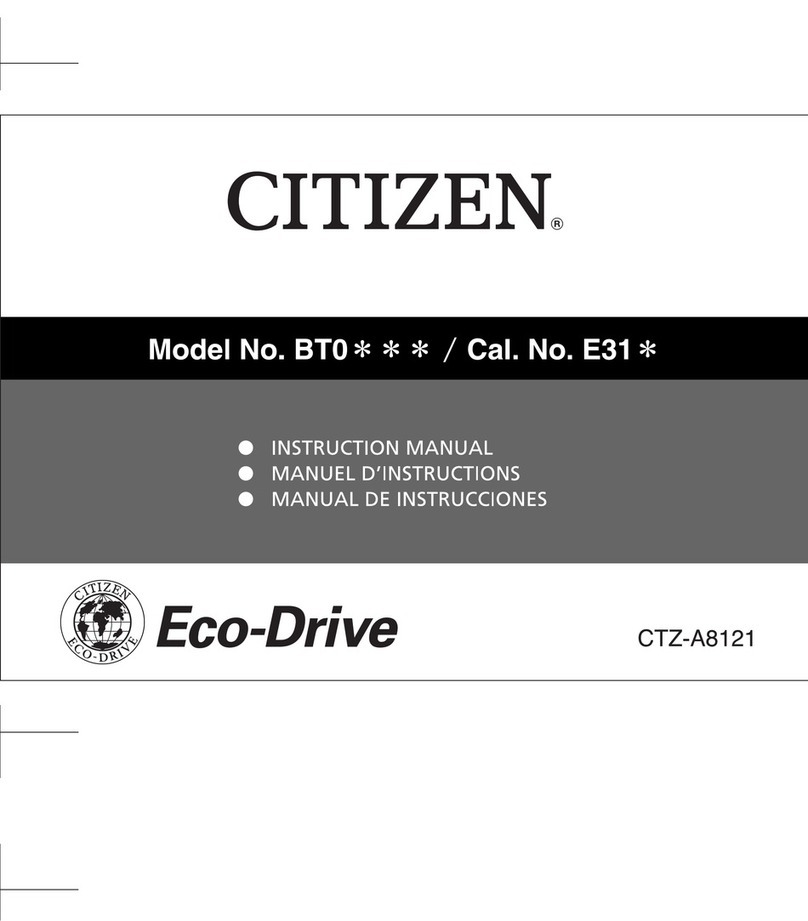 Citizen BTOSeries instruction manual