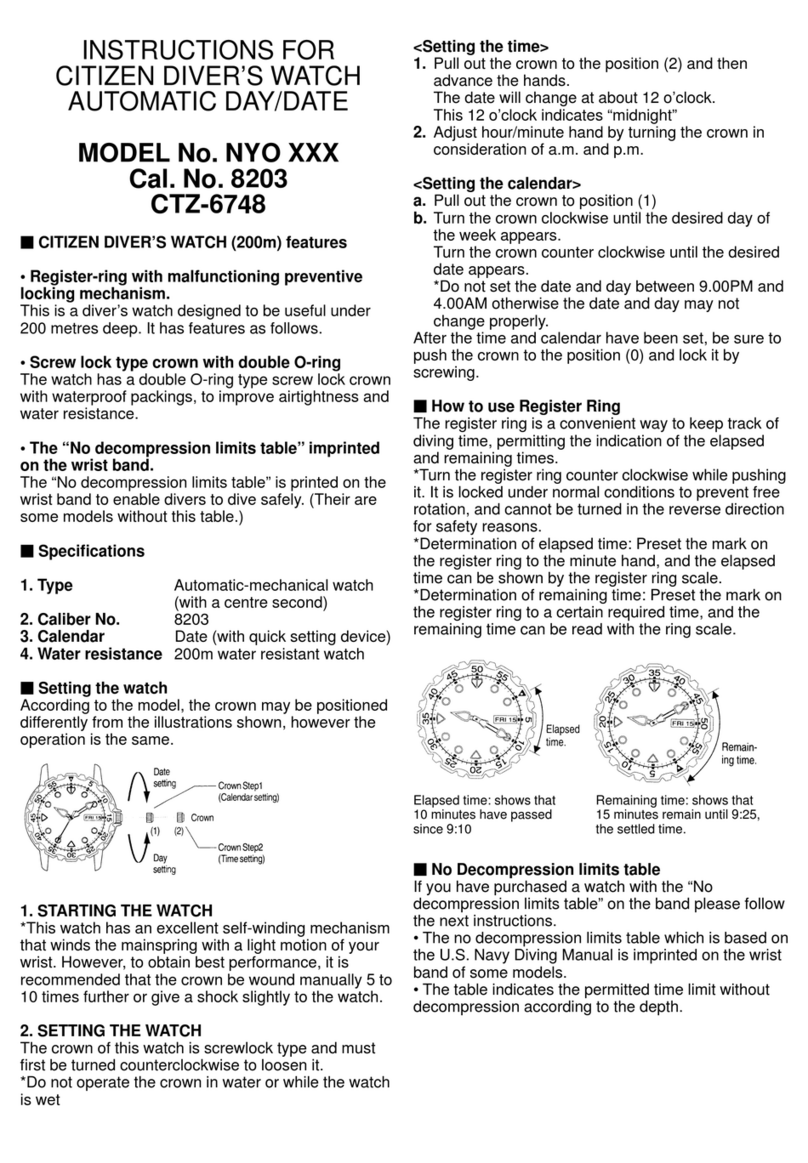 Citizen CTZ-6748 User manual Citizen CTZ-6748 User manual
