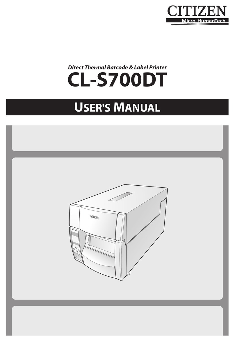 Citizen CL-S700DT User manual