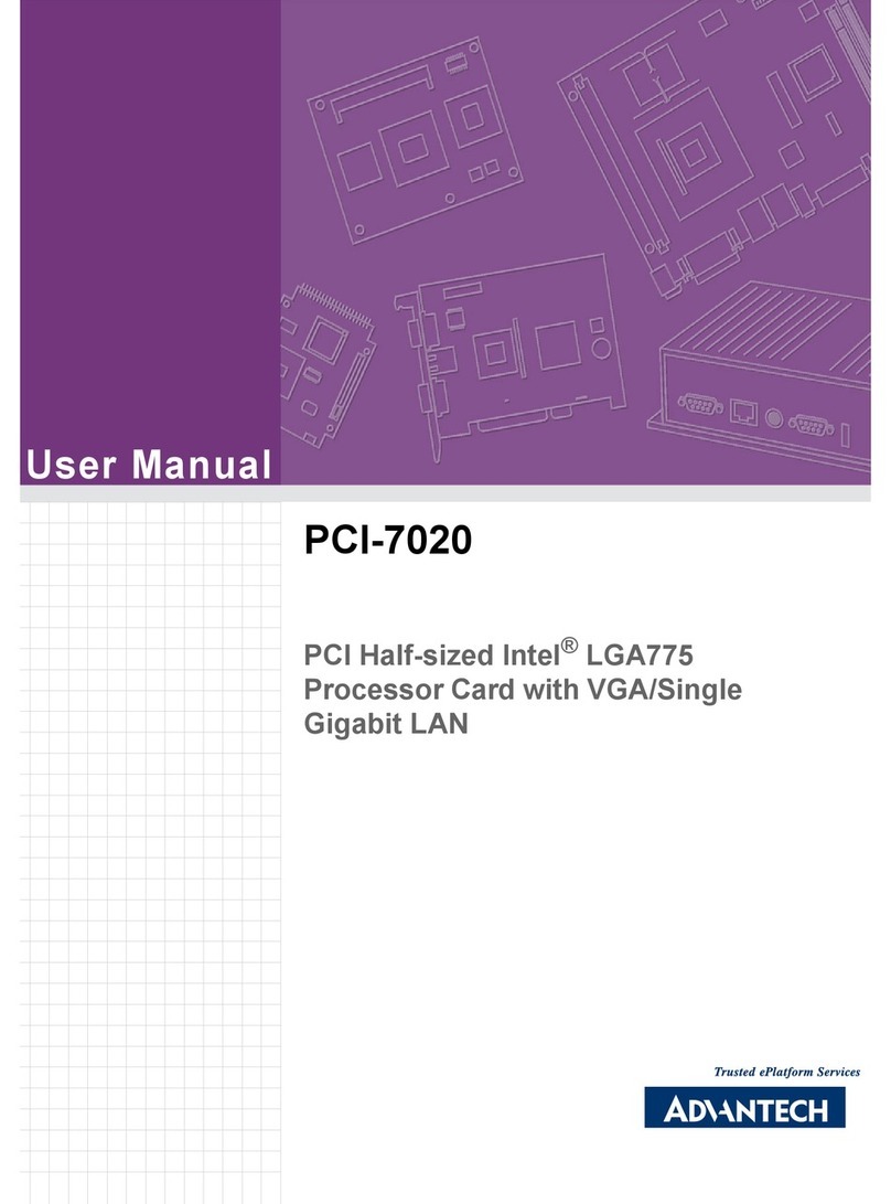 Advantech PCI-7020F PCI-7020VG PCI-7020LV PCI-7020 User manual
