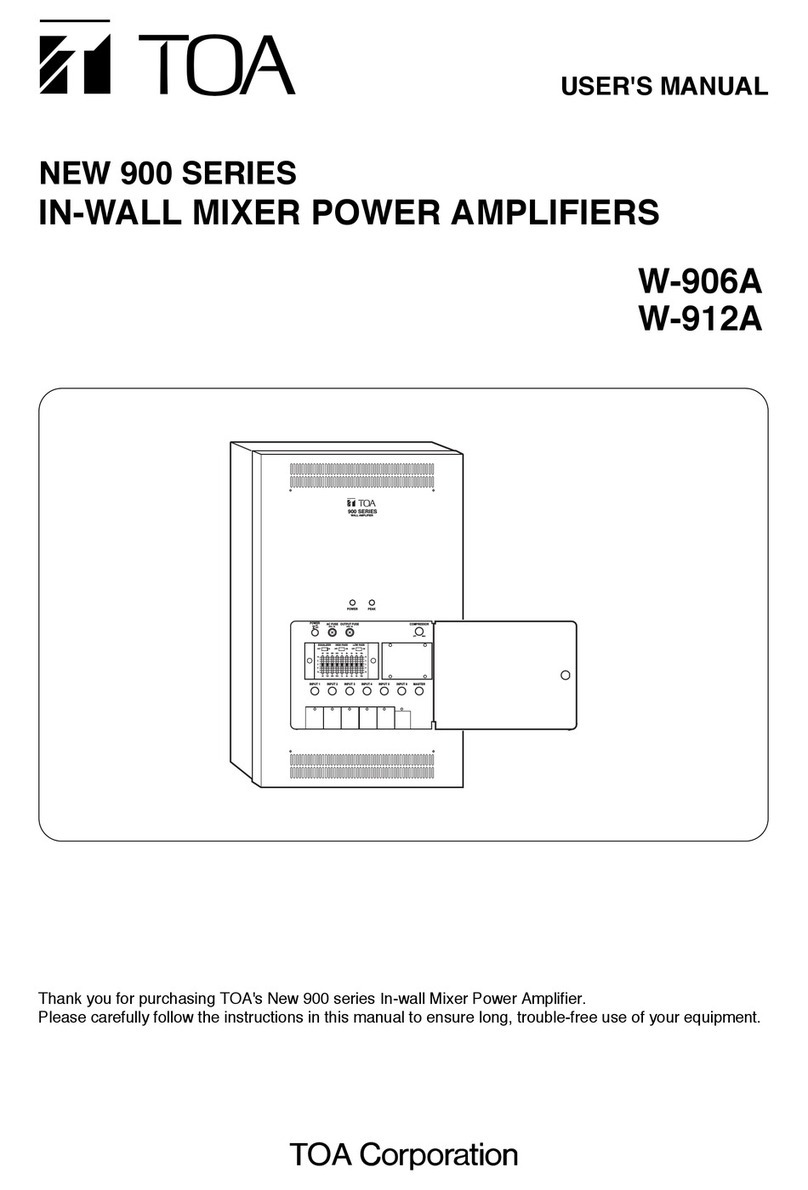 Toa W-906A User manual