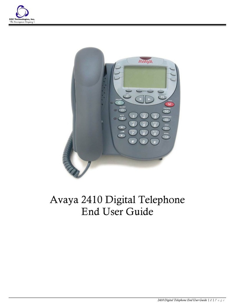 Avaya IP OFFICE 2410 End user guide