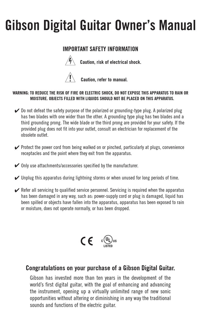 Gibson Digital Guitar owner's manual