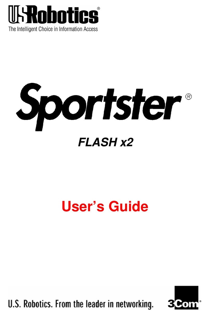 US Robotics SPORTSTER FLASH X2 User manual