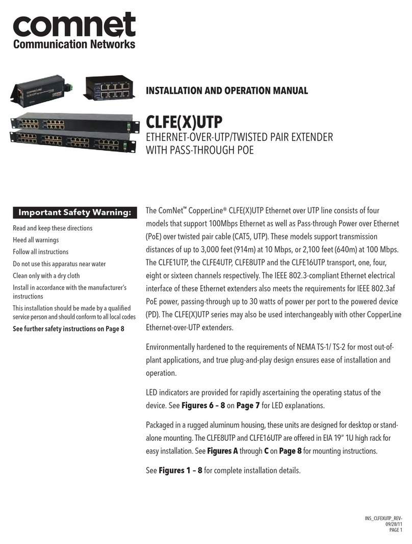 Comnet CLFE1UTP User manual