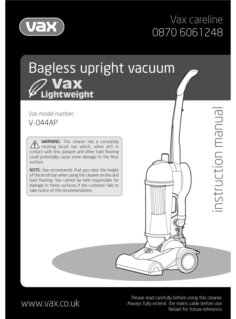 Vax Lightweight V-044AP User manual