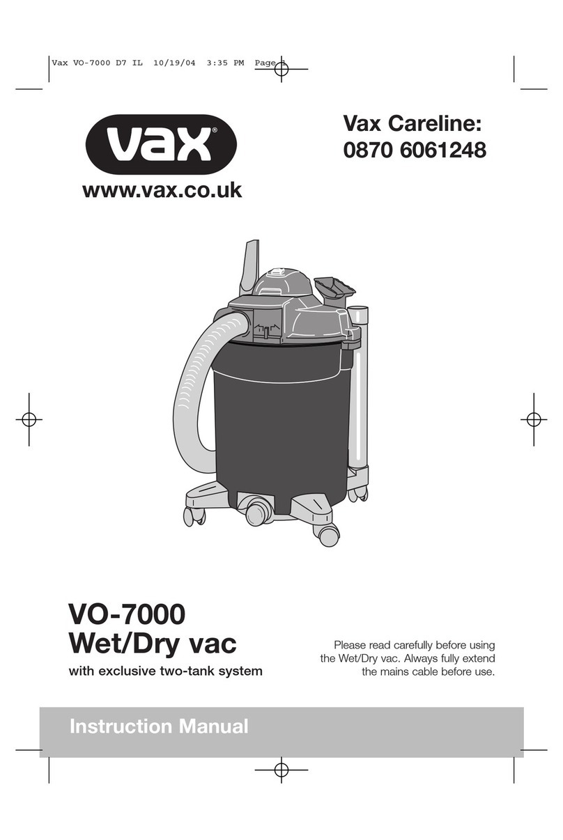 Vax VO-7000 User manual