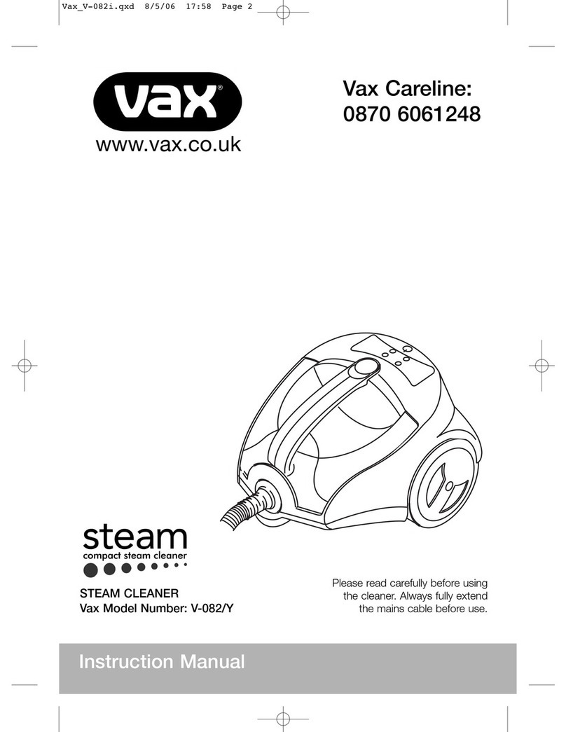 Vax V-082 User manual