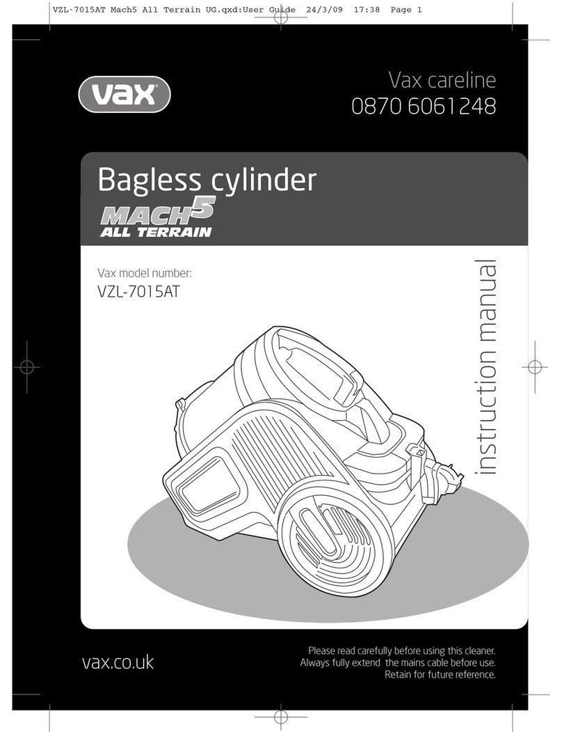Vax MACH-5 VZL-7015AT User manual
