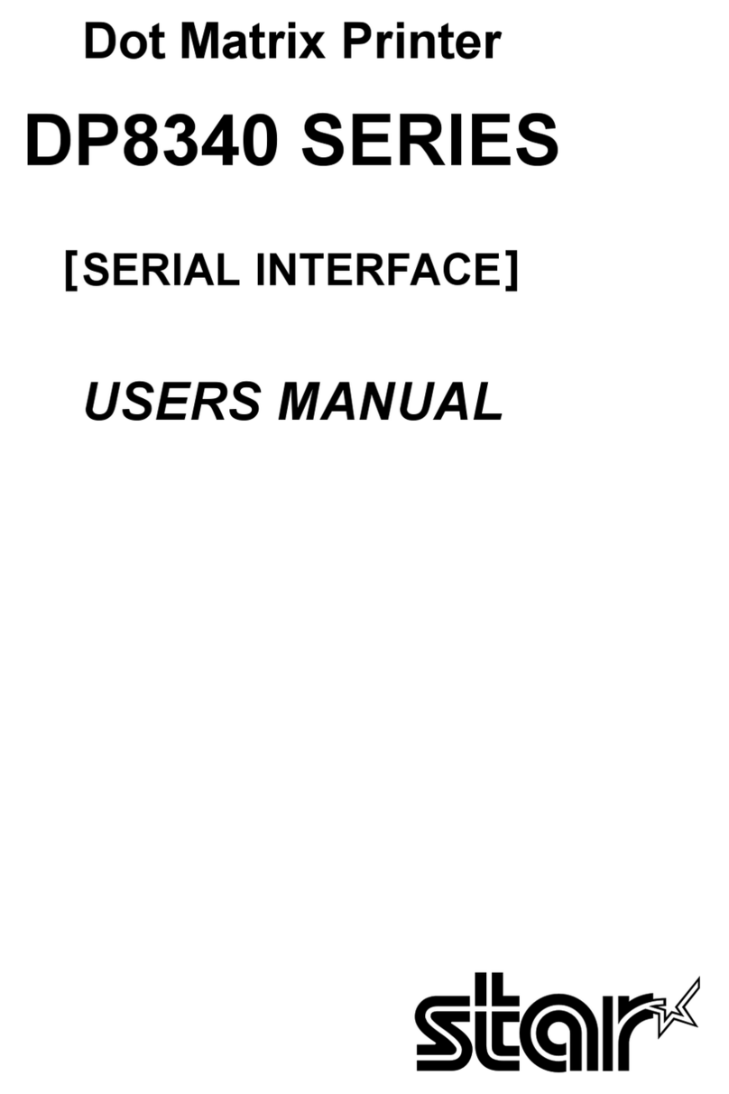 Star Micronics DP8340 Series user manual
