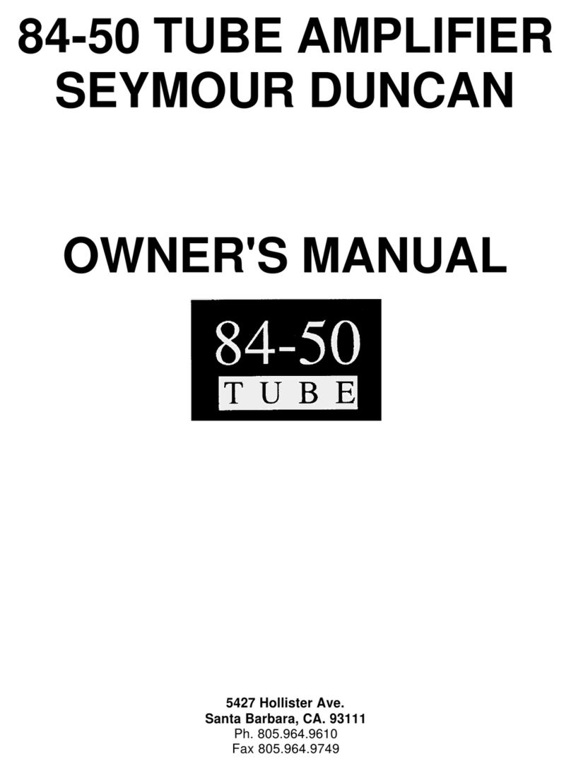 Duncan 84-50 Tube User manual