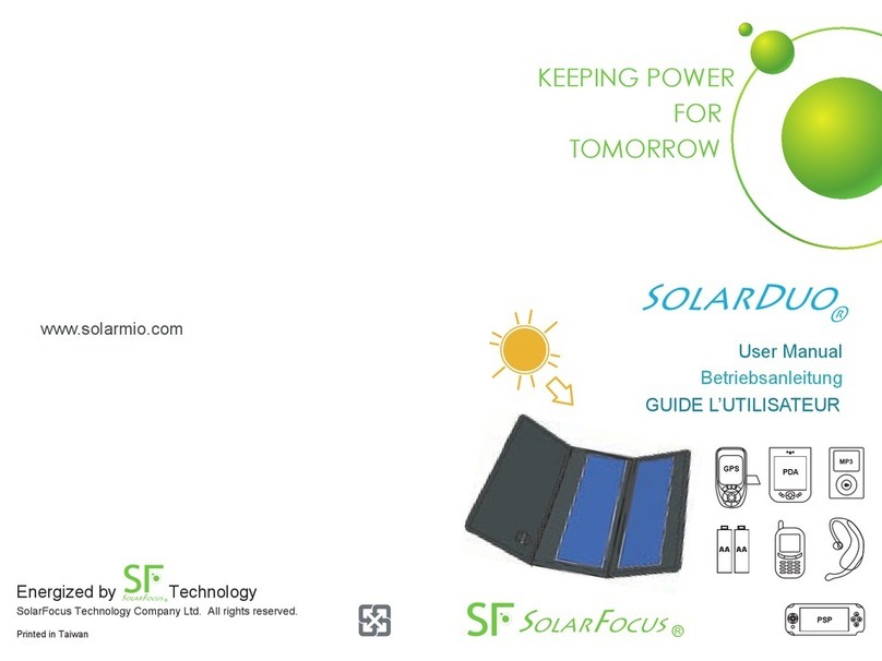 SolarFocus Technology SolarDuo user manual