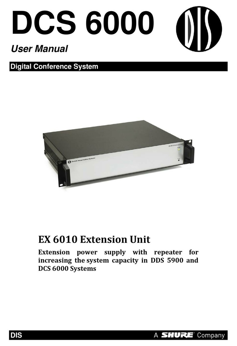 Danish Interpretation Systems DCS 6000 User manual