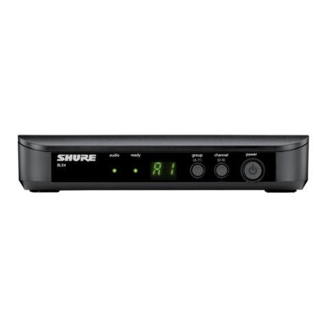Shure BLX Wireless System quick start guide