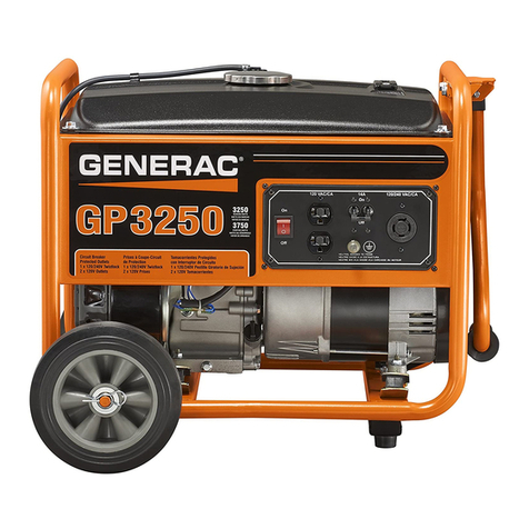 Generac Power Systems GP3250 User manual Generac Power Systems GP3250 User manual