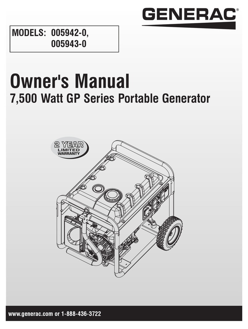 Generac Power Systems 005942-0 User manual