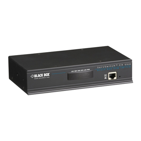 Black Box ServSwitch CX Uno KV0161A user guide