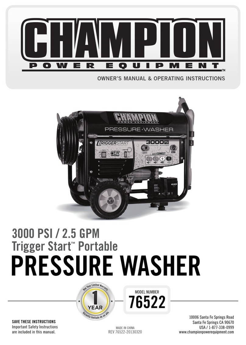 Champion Power Equipment Trigger Start 76522 Owner's manual & operating instructions