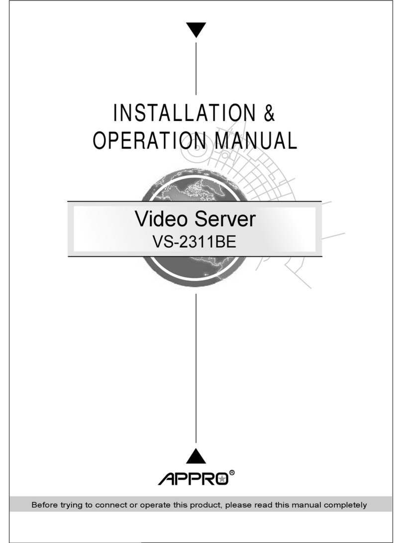 Appro VS-2311BE Installation & operation manual