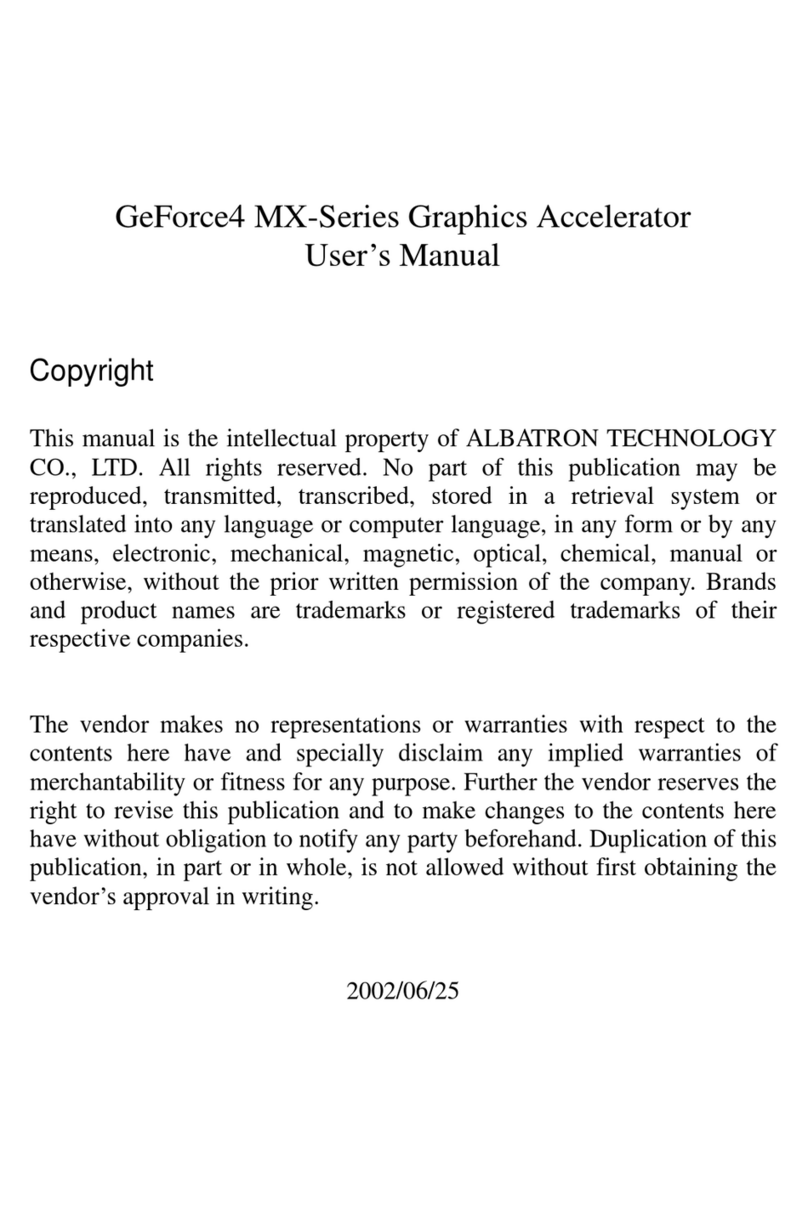 Nvidia GeForce MX420 user manual
