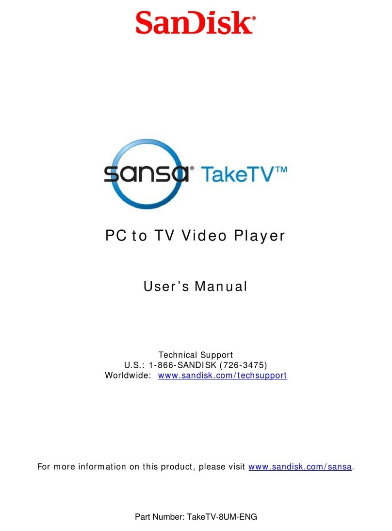 SanDisk Sansa TakeTV User manual
