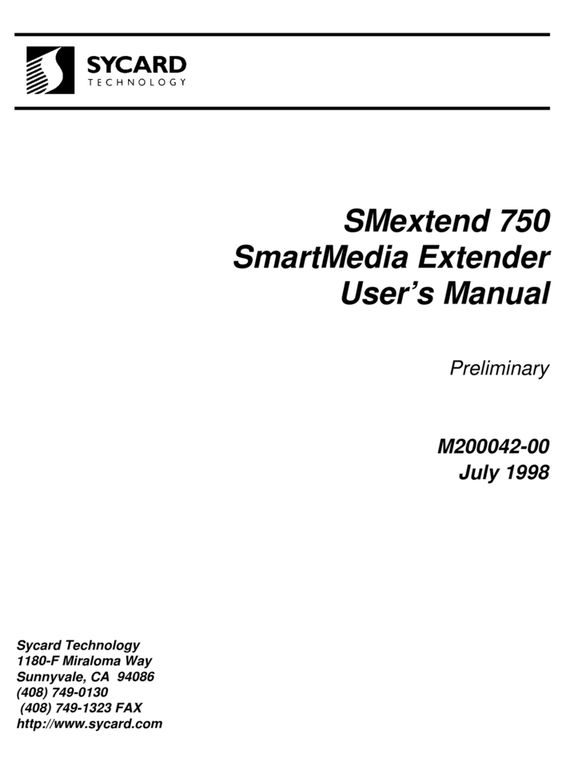 Sycard Technology SMextend 750 user manual Sycard Technology SMextend 750 user manual
