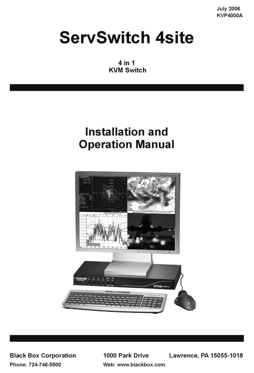 Black Box ServSwitch 4site User manual