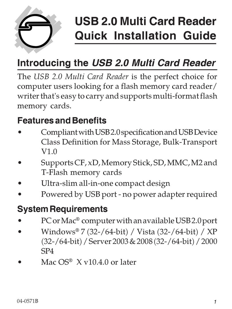 SIIG USB 2.0 Switch Quick installation guide