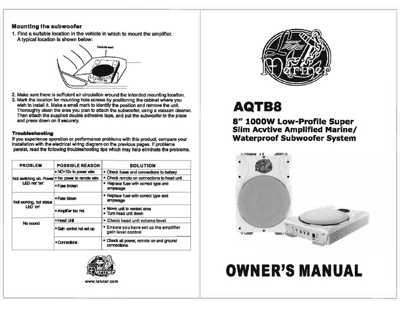 Mariner AQTB8 owner's manual