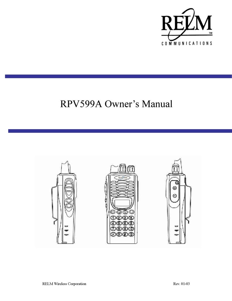 RELM RPV599A owner's manual
