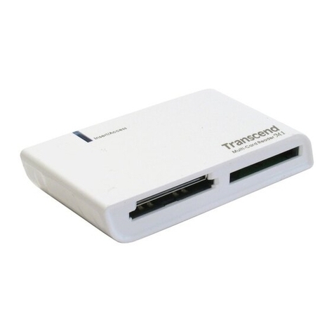 Transcend Multi-Card Reader User manual Transcend Multi-Card Reader User manual