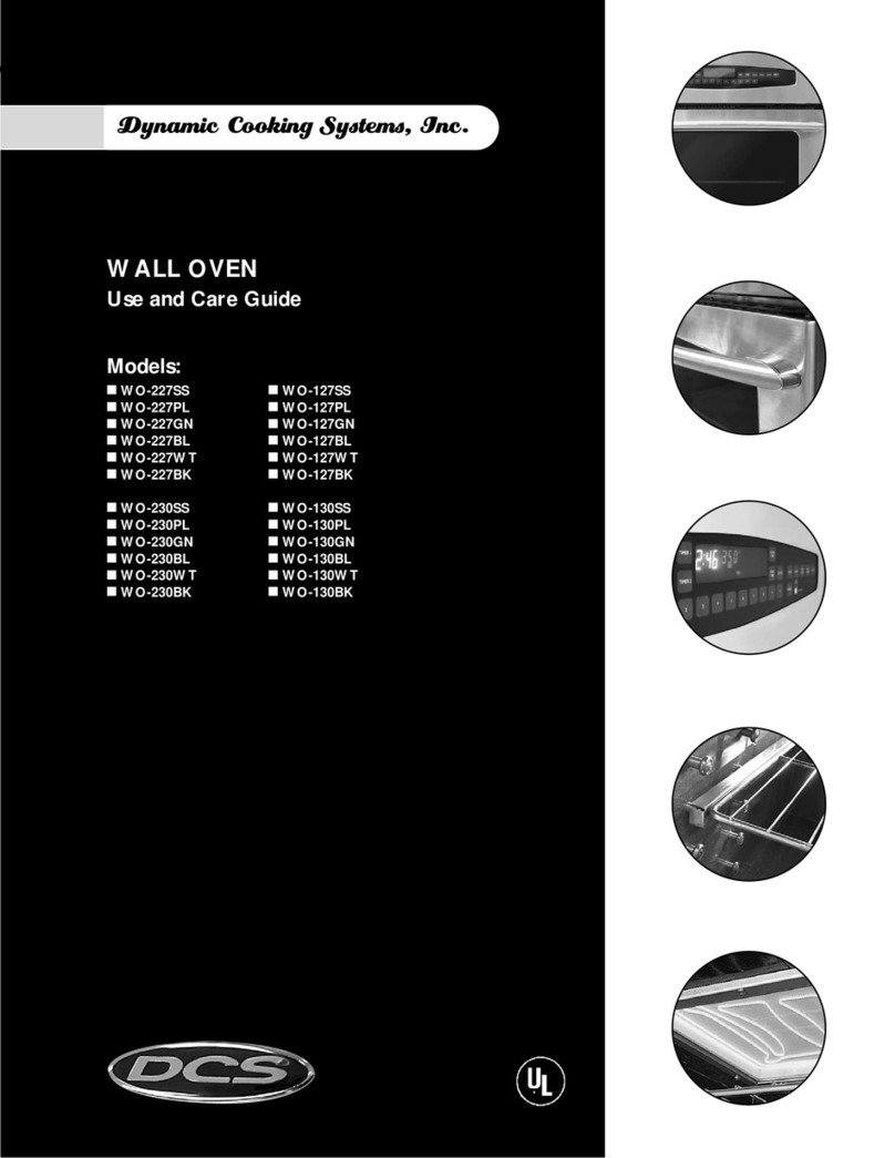 DCS WO-227SS User manual