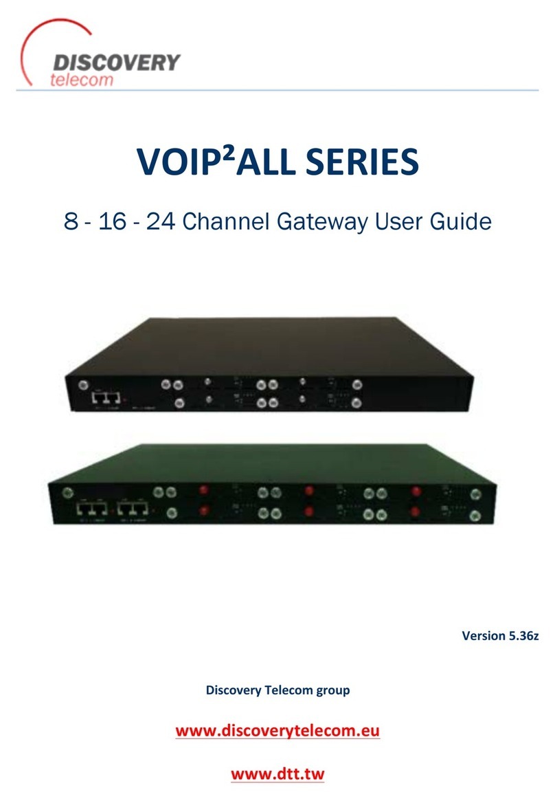 Discovery Telecom VoIP ALL Series owner's manual