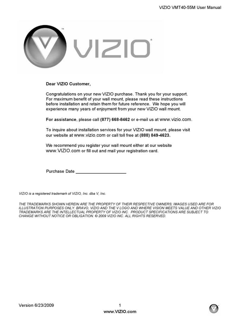 Vizio VMT40-55M user manual Vizio VMT40-55M user manual