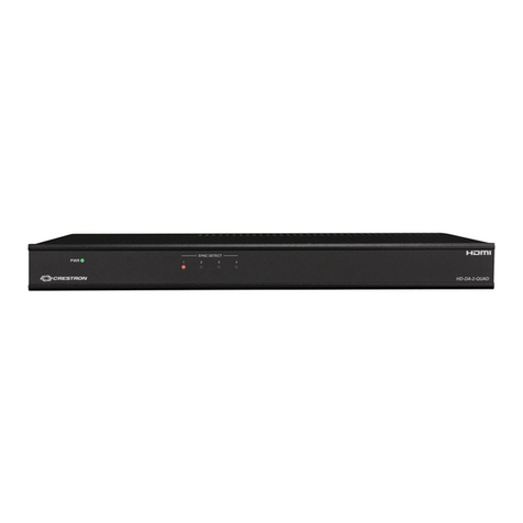 Crestron HD-DA-2-QUAD User manual