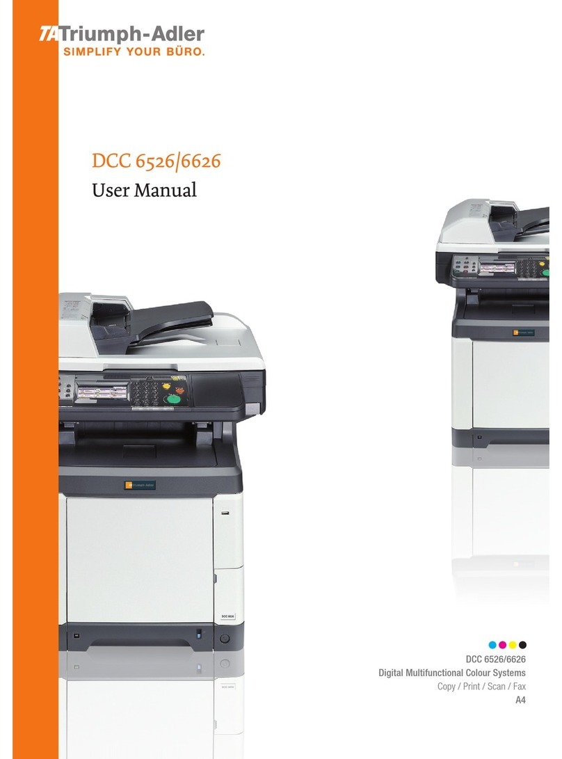 Triumph Adler DCC 6626 user manual