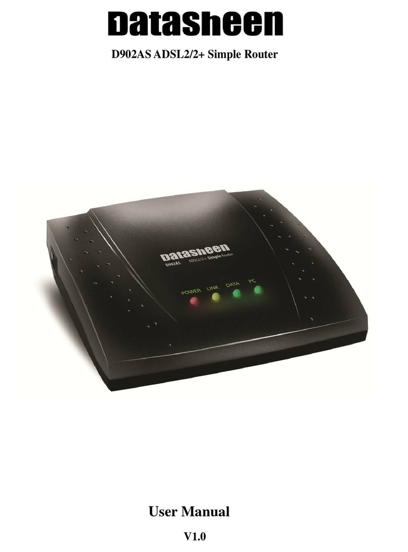 Datasheen D902AS User manual