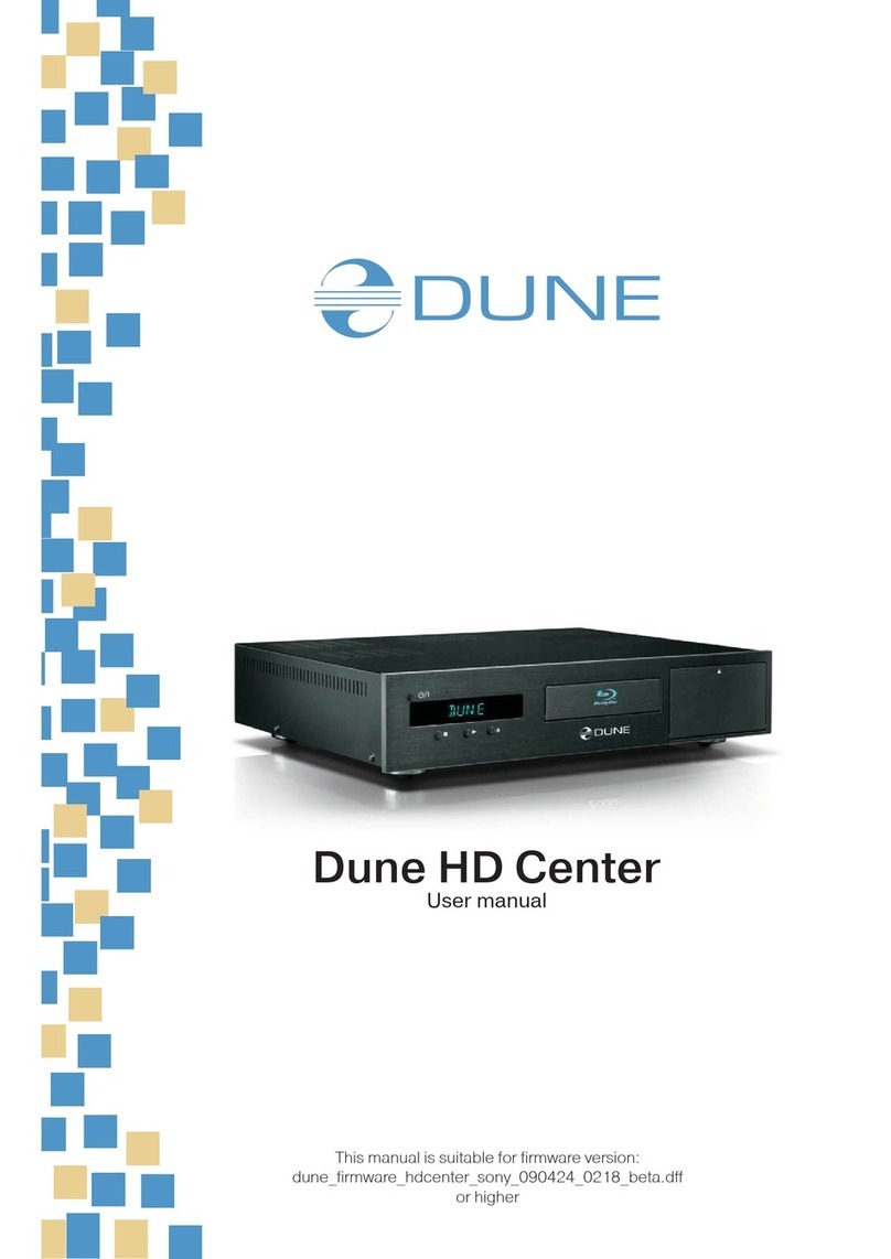 DUNE HD CENTER user manual