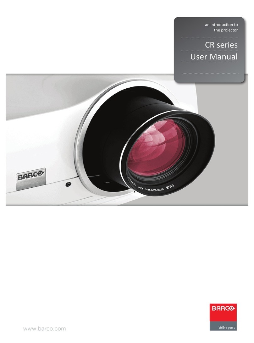 Barco CR series User manual