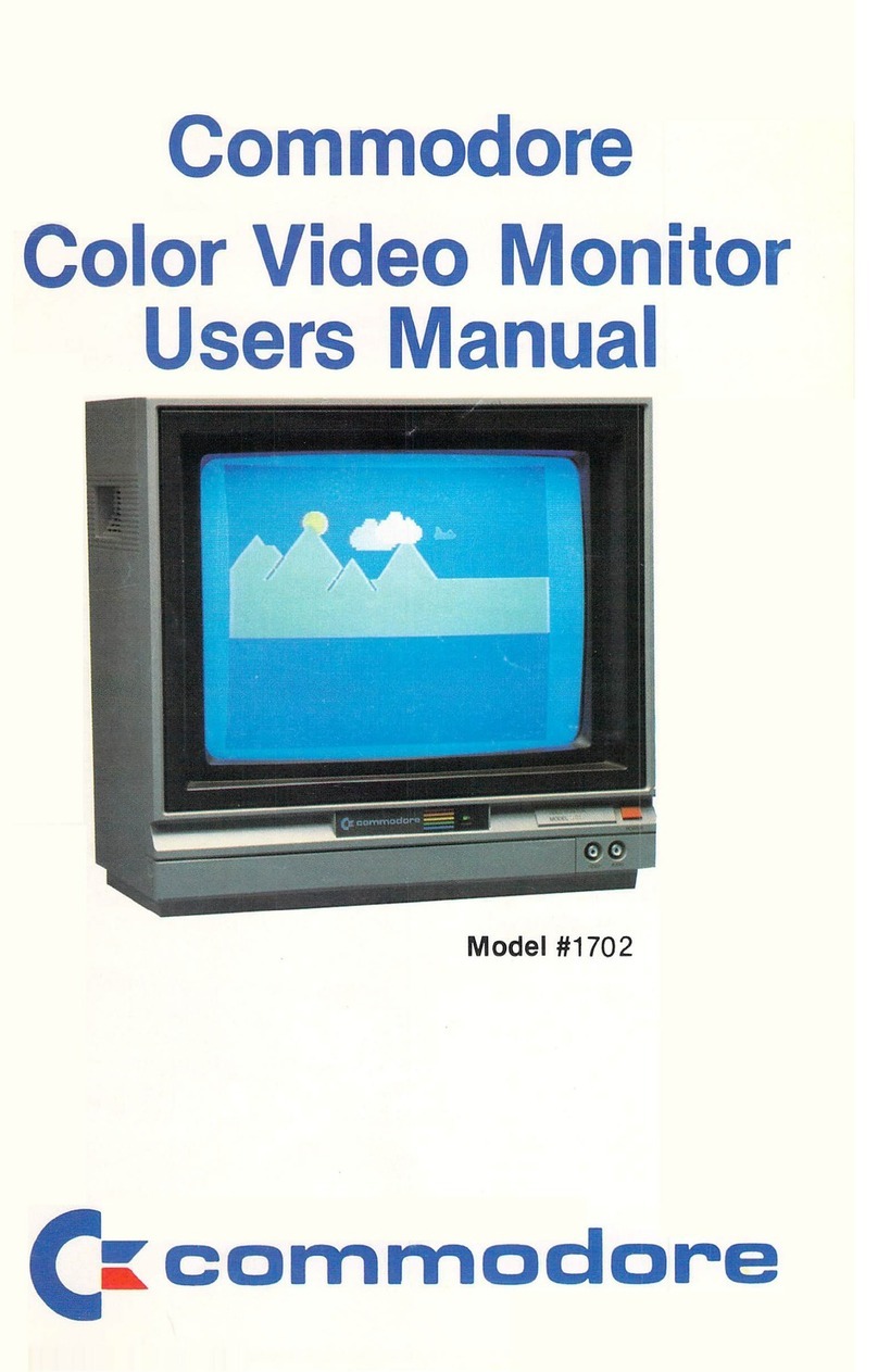 Commodore 1702 User manual