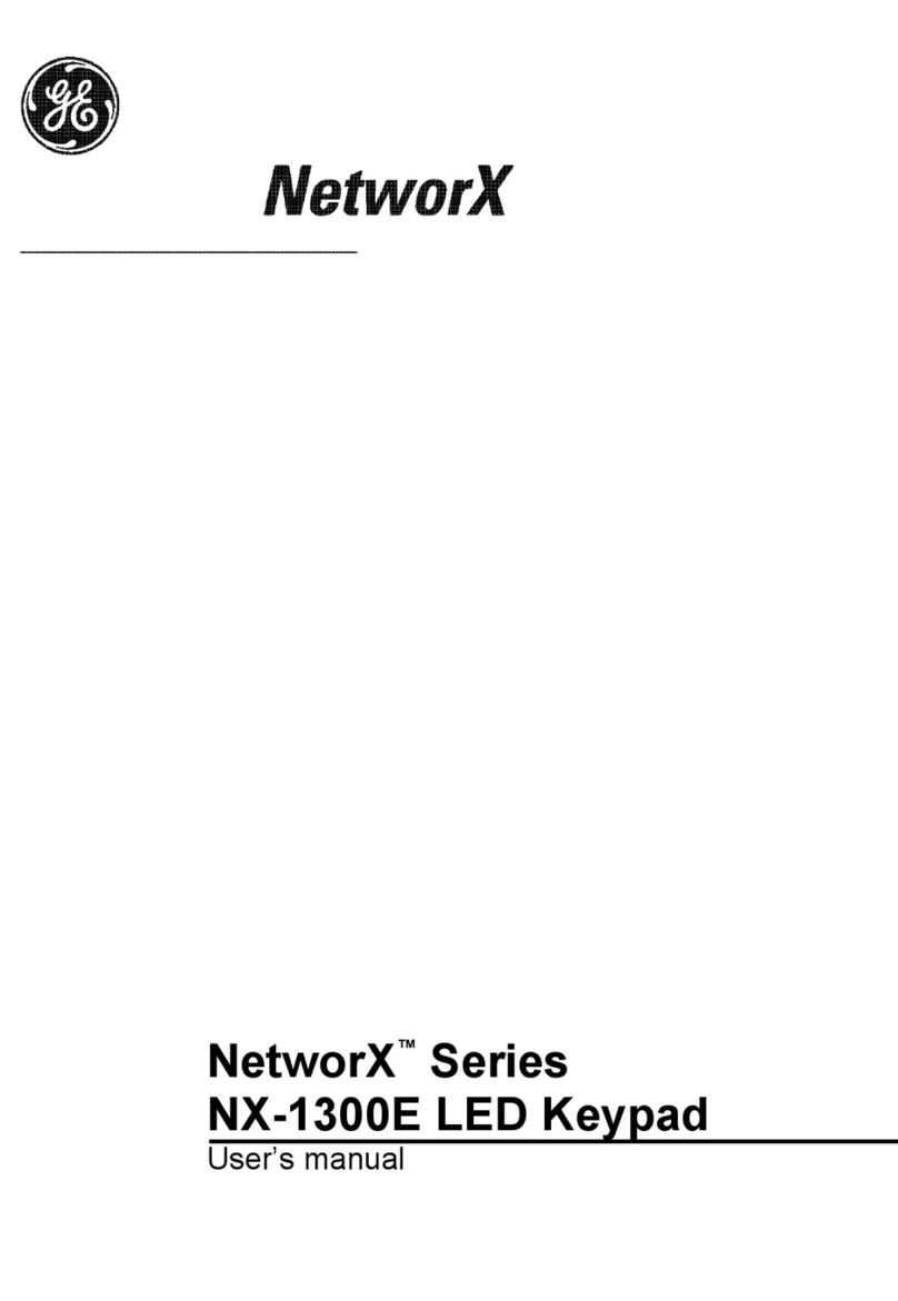 GE Security NetworkX NX-1300E user manual